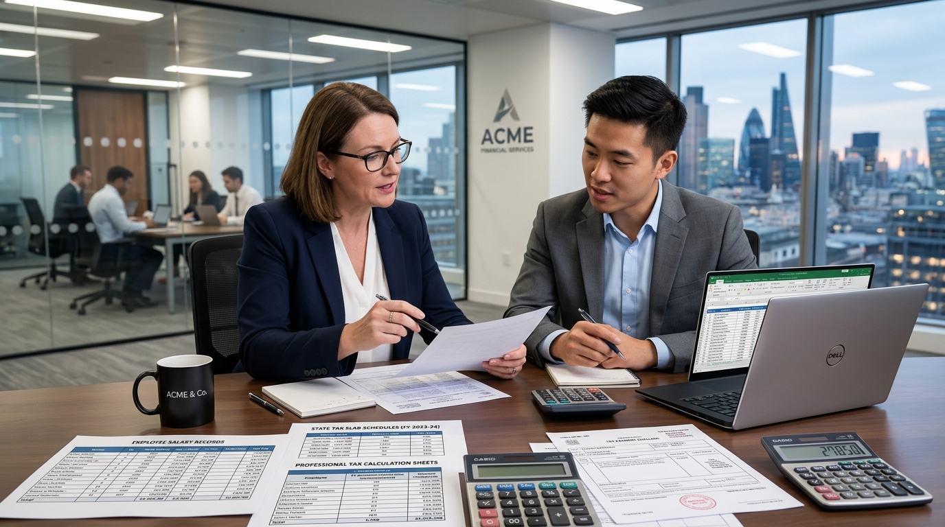 State Professional Tax Registration & Slab Deductions